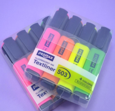 PENMAX 4 RENK FOSFORLU KALEM FotokoPink