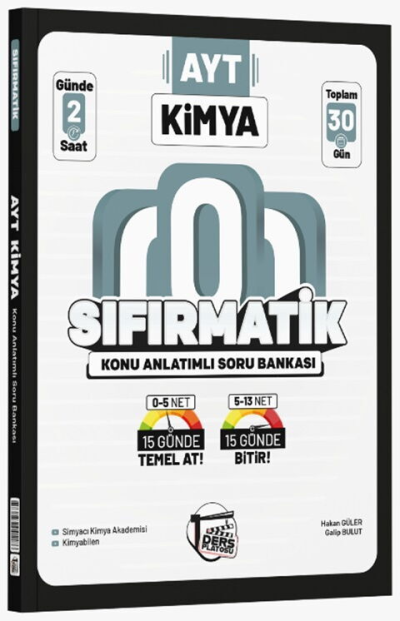 AYT Kimya Sıfırmatik Konu Anlatımlı Soru Bankası Ders Platosu FotokoPink
