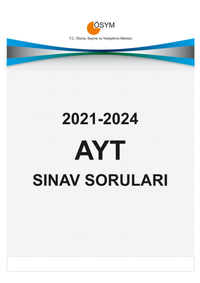 AYT ÇIKMIŞ SORULARI (2021-2024) FotokoPink