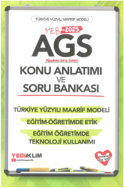 MEB-AGS Konu Anlatımı ve Soru Bankası Türkiye Yüzyılı Maarif Modeli Eğitim Öğretimde Etik Eğitim Öğretimde Teknoloji Kullanımı Yediiklim Yayınları FotokoPink