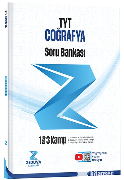 Coğrafyanın Kodları TYT Coğrafya 1 Kitap 3 Kamp Soru Bankası Zeduva Yayınları