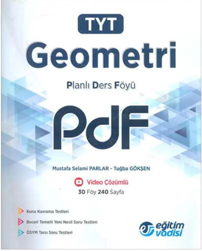 TYT Geometri Planlı Ders Föyü PDF Eğitim Vadisi Yayınları FotokoPink