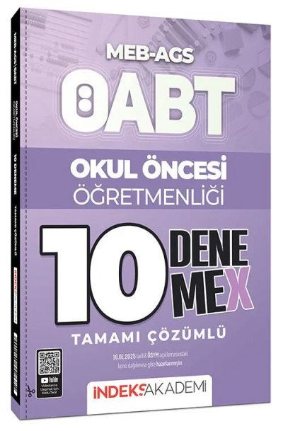 2025 ÖABT MEB-AGS Okul Öncesi Öğretmenliği 10 DenemeX Çözümlü İndeks Akademi Yayıncılık FotokoPink