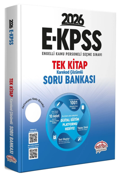 2026 EKPSS Tek Kitap Soru Bankası Editör Yayınevi FotokoPink