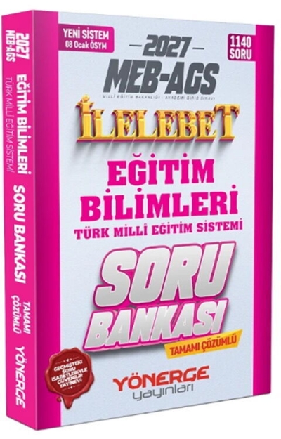 MEB AGS Eğitim Bilimleri ve Türk Milli Eğitim Sistemi İlelebet Soru Bankası Yönerge Yayınları FotokoPink