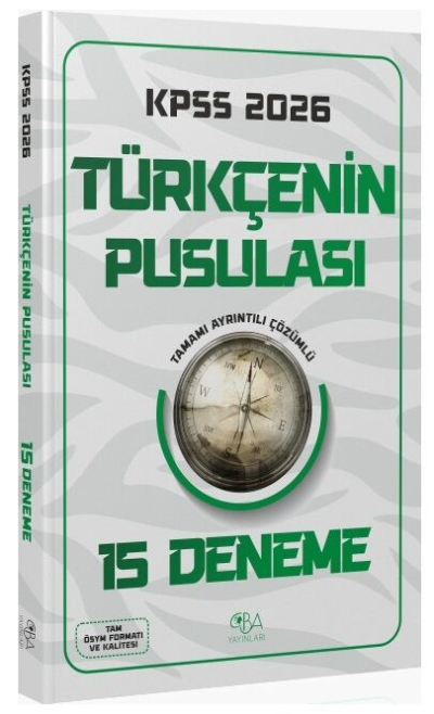 2026 KPSS Türkçenin Pusulası 15 Deneme CBA Yayınları FotokoPink