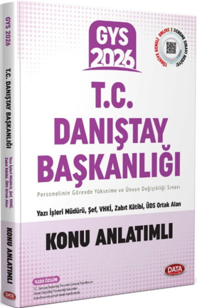 2026 GYS Danıştay Başkanlığı Konu Anlatımlı Data Yayınları FotokoPink
