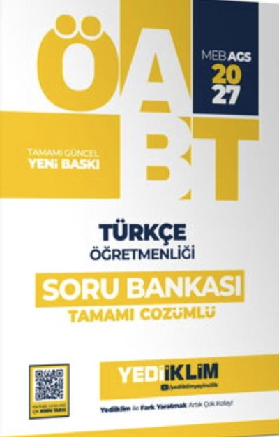 ÖABT MEB-AGS Türkçe Öğretmenliği Soru Bankası Çözümlü Yediiklim Yayınları FotokoPink