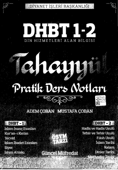TAHAYYÜL PRATİK DERS NOTLARI DHBT 1-2 FotokoPink