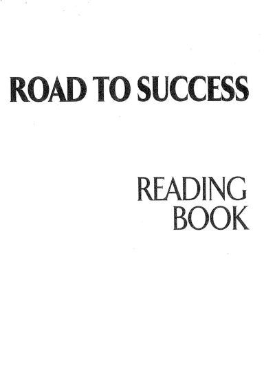 ROAD TO SUCCESS READING BOOK FotokoPink