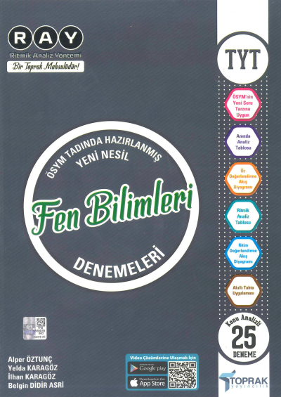 TYT Fen Bilimleri RAY Konu Analizli 25 Deneme