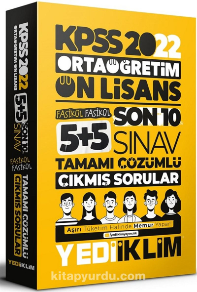 KPSS Ortaöğretim Lise Ön Lisans GYGK Son 10 Sınav Çıkmış Sorular Çözümlü FotokoPink