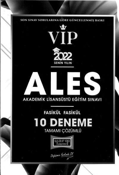 VİP ALES FASİKÜL FASİKÜL 10 DENEME ÇÖZÜMLÜ FotokoPink