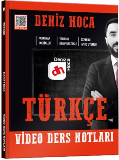 Deniz Hoca Tüm Sınavlar İçin Türkçe Video Ders Kitabı Kr Akademi Yayınları FotokoPink