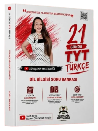 Türkçenin Matematiği TYT 21 Günde Türkçe Dil Bilgisi Soru Bankası Gamze Özdin Türkçenin Matematiği Yayınları FotokoPink