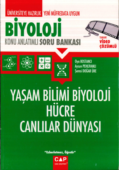 TYT-AYT BİYOLOJİ YAŞAM BİLİMİ BİYOLOJİ HÜCRE CANLILAR DÜNYASI KONU ANLATIMLI SORU BANKASI FotokoPink