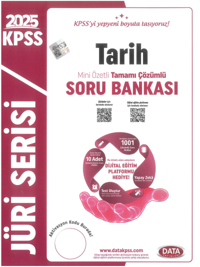 2025 KPSS Jüri Serisi Tarih Mini Özetli Tamamı Çözümlü Soru Bankası Data Yayınları