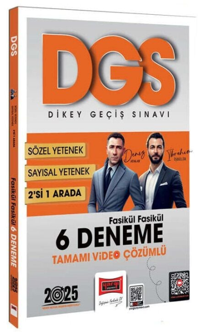 2025 DGS Sayısal-Sözel 2'si Bir Arada Fasikül Fasikül 6 Deneme Tamamı Video Çözümlü Yargı Yayınları