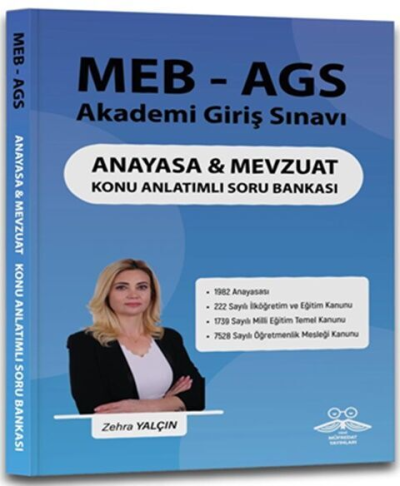 2025 MEB-AGS Anayasa ve Mevzuat Konu Anlatımlı Soru Bankası - Zehra Yalçın Yeni Müfredat Yayınları FotokoPink
