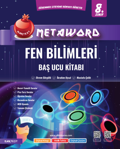 8. Sınıf Fen Bilimleri Metaword Baş Ucu Kitabı Nartest Yayınları FotokoPink