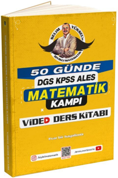 Bıyıklı Matematik 50 Günde DGS KPSS ALES Matematik Kampı Video Ders Kitabı