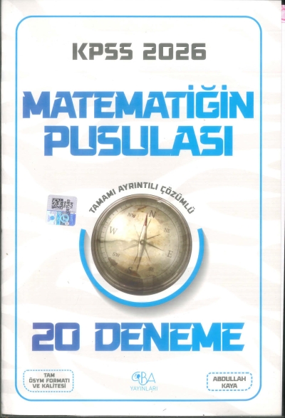 KPSS Matematik Matematiğin Pusulası 20 Deneme Çözümlü CBA Yayınları FotokoPink