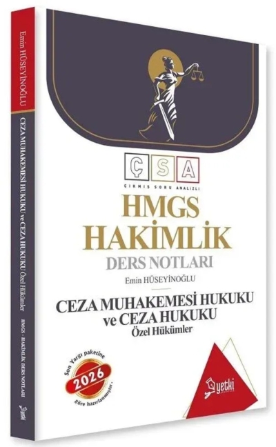 HMGS Hakimlik Ceza Muhakemesi Hukuku ve Ceza Hukuku Özel Hükümler ÇSA Ders Notları Yetki Yayıncılık FotokoPink