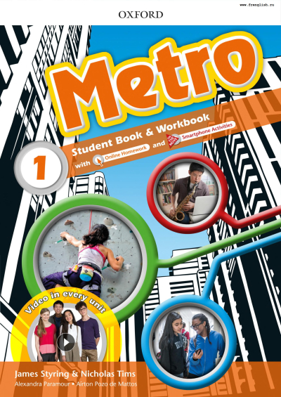Metro 1 Student Book WoorkBook FotokoPink