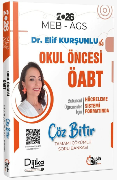 2026 ÖABT MEB-AGS Okul Öncesi Öğretmenliği Çöz Bitir Soru Bankası Çözümlü Dijika Yayınları FotokoPink