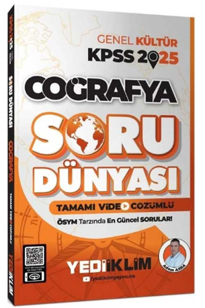 2025 KPSS Genel Kültür Coğrafya Tamamı Video Çözümlü Soru Dünyası Yediiklim Yayınları FotokoPink