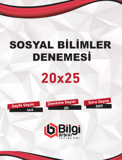 TYT Sosyal Bilimler Denemesi 20x25 Bilgi Arşivi FotokoPink