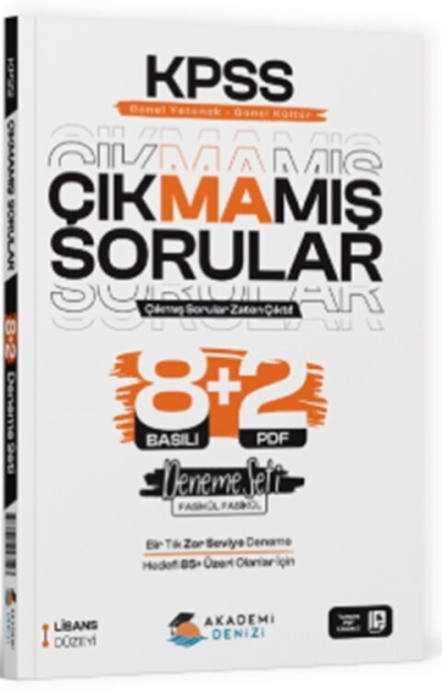 KPSS GYGK Çıkmamış Sorular 8+2 Deneme Seti Akademi Denizi FotokoPink