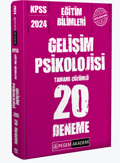 2024 KPSS Eğitim Bilimleri Gelişim Psikolojisi 20 Deneme FotokoPink