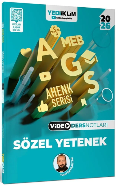 2026 MEB-AGS Sözel Yetenek Video Ders Notları Ahenk Serisi Yusuf Bayraktar Yediiklim Yayınları FotokoPink