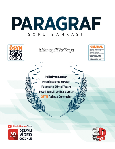 3D Paragraf Soru Bankası FotokoPink