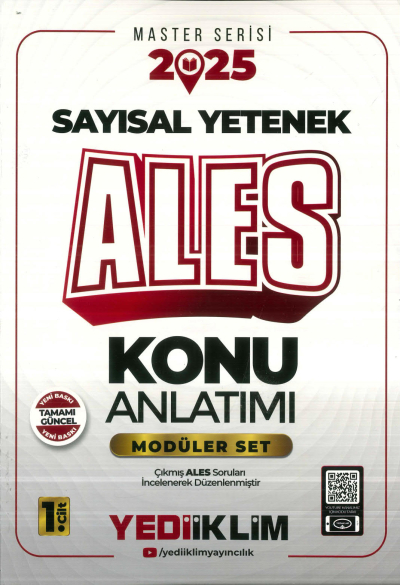 2025 ALES Modüler Set (SAYISAL YETENEK) Konu Anlatımı Yediiklim Yayınları FotokoPink