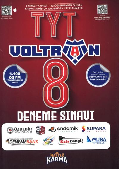 TYT Voltran 8 Deneme Sınavı Master Karma FotokoPink