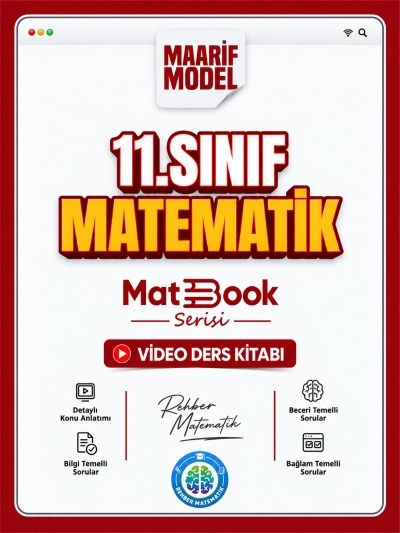 11. Sınıf Matematik Matbook Maarif Model Video Ders Kitabı Rehber Matematik FotokoPink