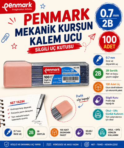 PENMARK SİLGİLİ UÇ KALEM UCU 0.7MM FotokoPink