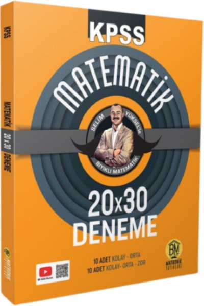 2026 KPSS Matematik 20 x 30 Deneme Bıyıklı Matematik FotokoPink