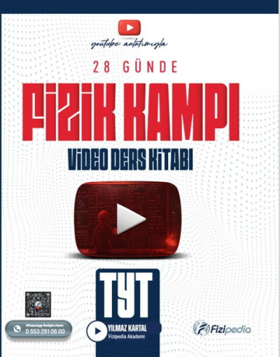 TYT Fizik 28 Günde Video Ders Kitabı Fizipedia Yayınları FotokoPink