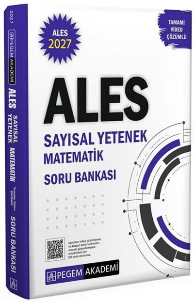 2027 ALES Sayısal Yetenek Matematik Tamamı Video Çözümlü Soru Bankası Pegem Akademi Yayıncılık FotokoPink