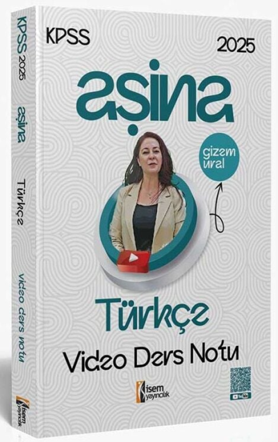 2025 KPSS Türkçe Aşina Video Ders Notu İsem Yayınları FotokoPink