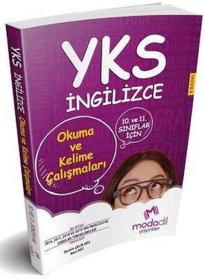 YKS 10. ve 11. Sınıflar İçin İngilizce Okuma ve Kelime Çalışmaları FotokoPink