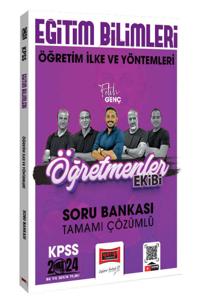 2024 KPSS Eğitim Bilimleri Öğretmenler Ekibi Öğretim İlke ve Yöntemleri Tamamı Çözümlü Soru Bankası FotokoPink