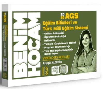 2026 AGS Eğitim Bilimleri ve Türk Milli Eğitim Sistemi Video Ders Notları AYŞEGÜL HOCA Benim Hocam Yayınları FotokoPink