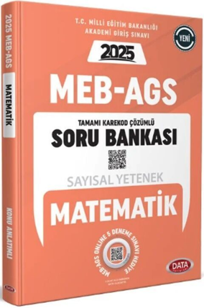 2025 MEB AGS Sayısal Yetenek Matematik Soru Bankası Çözümlü Data Yayınları FotokoPink