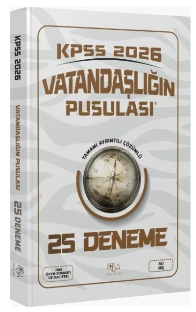 2026 KPSS Vatandaşlık Vatandaşlığın Pusulası 25 Deneme CBA Yayınları FotokoPink
