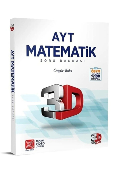 AYT 3D Matematik Tamamı Video Çözümlü Soru Bankası FotokoPink