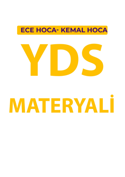 YDS MATERYALİ FotokoPink